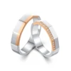 Or rose blanc 18 carats
