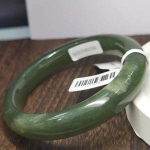 High Quality Jade Bangle 54mm-64mm Jasper Natural Width Healing Jade Bracelet for Women Gift