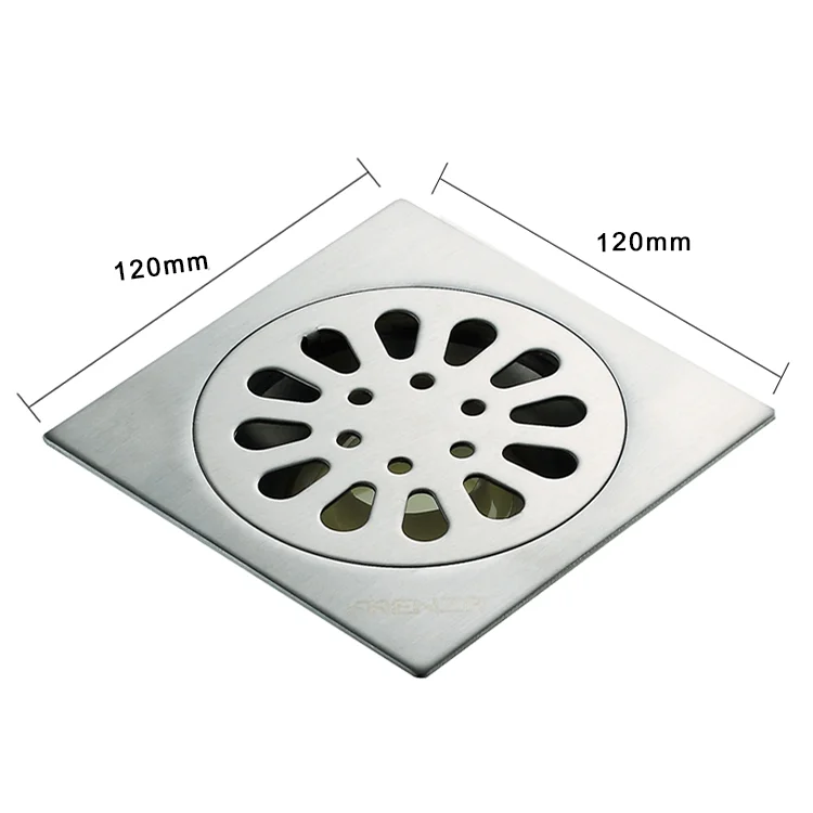 120mm Submarine Backflow Preventer SS Drainer Invisible Shower Channel Drains Stopper Adjustable Floor Drain Core