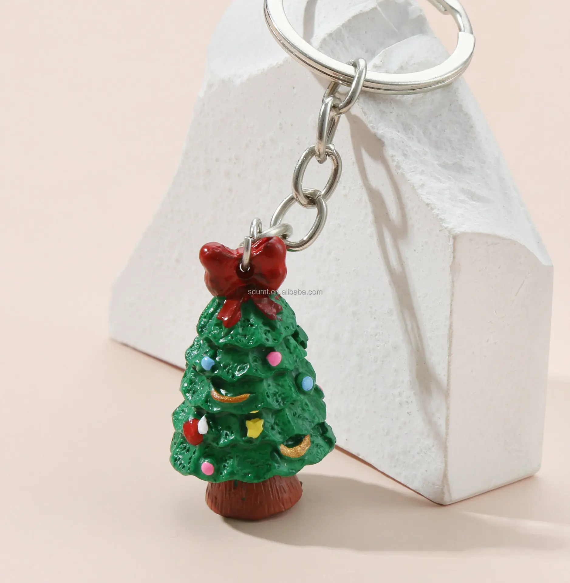 New Arrival Christmas Tree Snowflake Elk Pendant Keychain Santa Claus