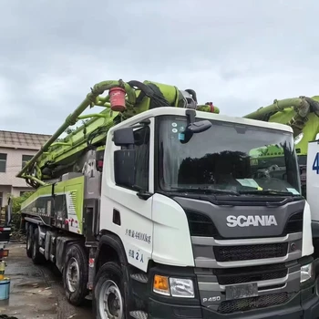 Zoomlion 19 Years Used Concrete Pump Truck 56m with Scania Chassis Diesel Power Core Engine/Motor Mobile Truck