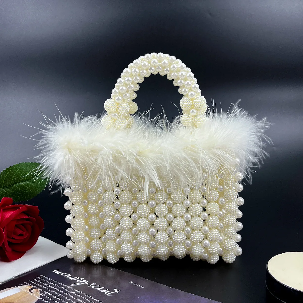 2026 New Fashion Yangmei Ball Beaded Handbag Customizable Colors