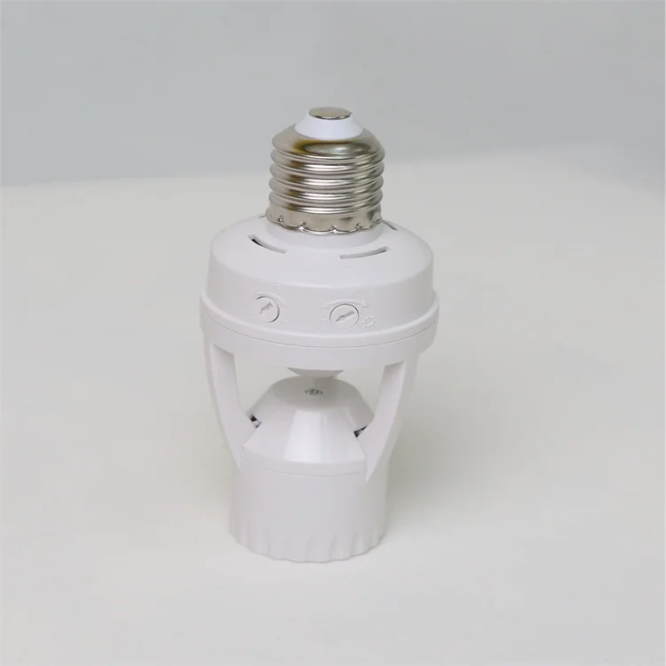 E27 Lampenfassung Mit Bewegungsmelder – Einstellbar, Infrarot-Sensor, Bis 60 W, 110–240 V