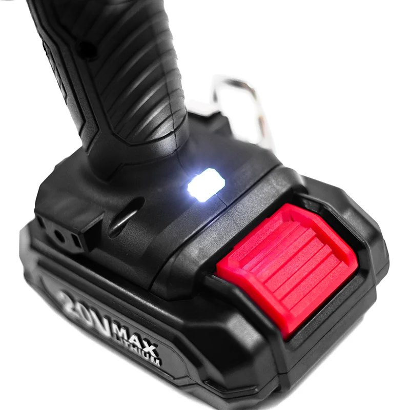 TEH Professional Chinese Brand Portable Cordless Drill Variable Speed Impact Drill with Obvious Switch Battery Power Source