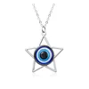 Collana colorata con stella a cinque punte
