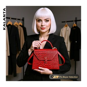 KALANTA Crocodile Evening Elegant Mujer Affordable Pour Medium European Top-Handle Markets Brand  Satchels