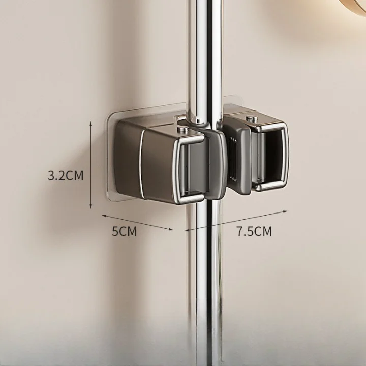 Hot Selling New Silicone Wall Mounted Modern Bathroom Storage Artifact Broom Hanger Strong Single Mop Hook for Tools Adjustable