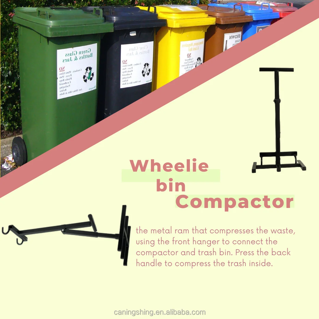 Hopusehold Garbage Compactor Wheelie Bin Compactor Press Suit Standard Household Rubbish Trash Waste ...