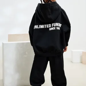 Cotton Kids Tracksuits Puff Print Winter Pullover Hoodies Children Sweatshirt Kids Sweat Suits Boys Girls Sweatsuit Sets