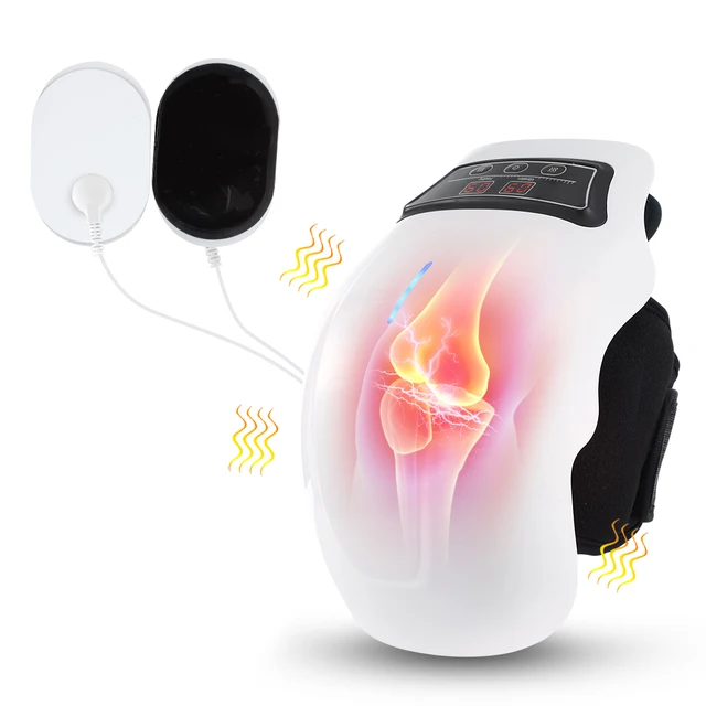 Smart Infrared Physiotherapy Knee Massager Arthritis Pain Relief Joint Massage Machine with Hot Compress Vibration Heat Feature