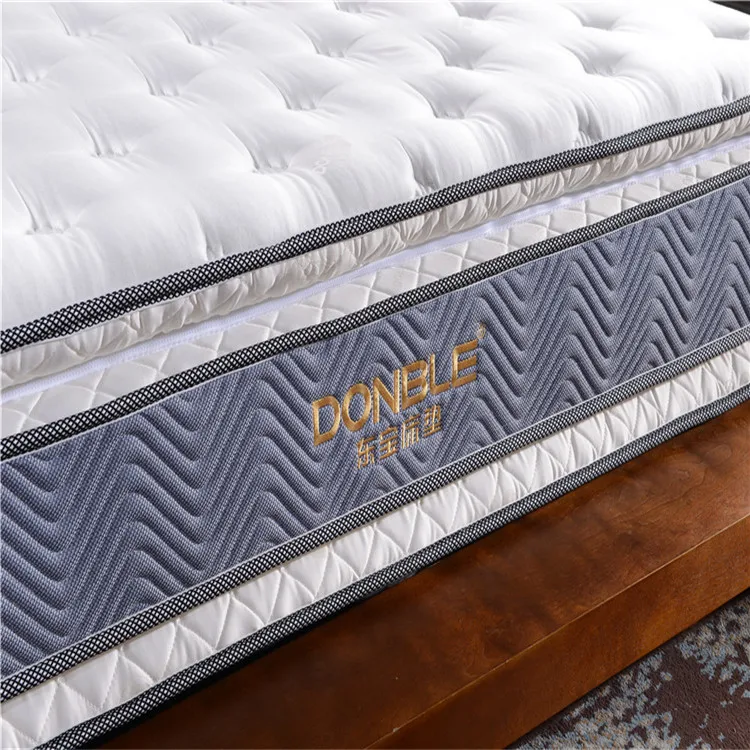 Double Pillow Top Durable Memory Foam Pocket Spring Mattress