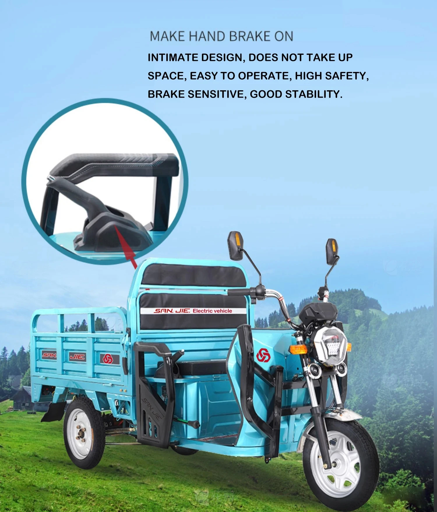 Electric Cargo Tricycle 1000w For Delivery 3 Wheel Electric Bikes For Adults Tricycle Cargo