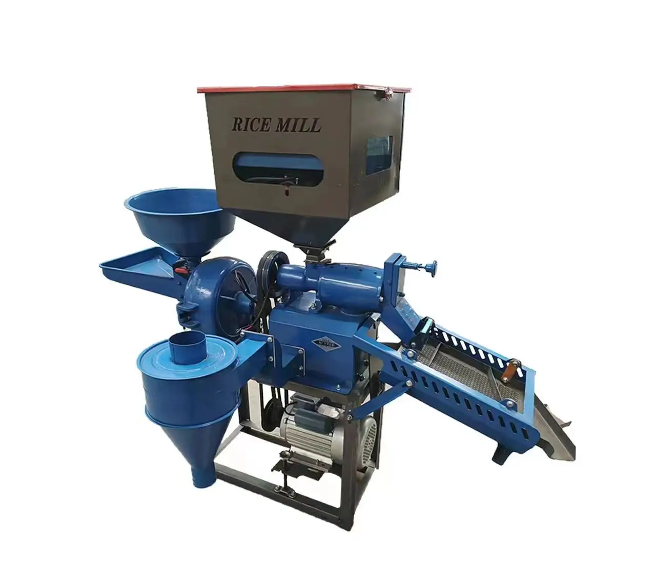 Jinsong Double Layers Vibratory Hopper Rice Mill Machine Combined Rice Milling Machines Complete Set for Rice Corn Dust