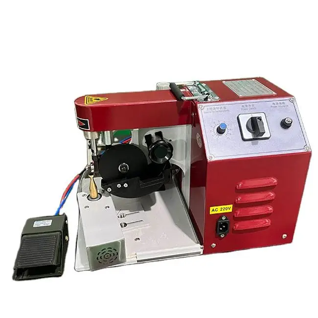 LVBU-E03X Fully Automatic Leather Oil Edge Machine for Belt Edge Ink ...
