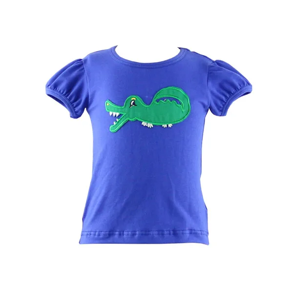 
Дешевые качественные хлопковые трикотажные рубашки для маленьких девочек, пустые футболки с коротким рукавом и аппликацией для футбола для девочек 