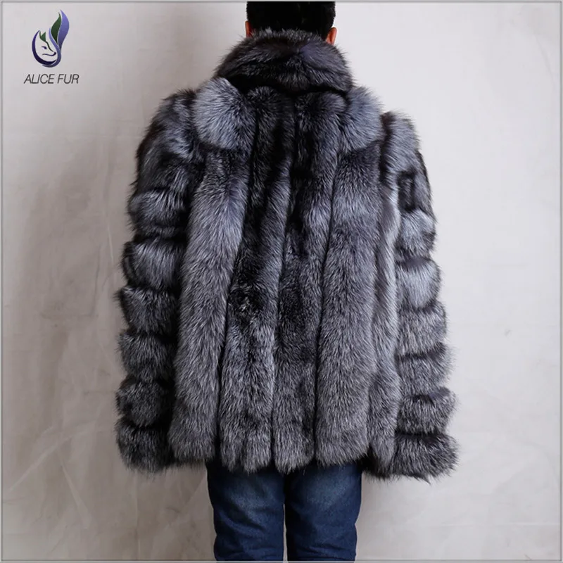 Long Hooded Fox Fur Coat Men – Forestfox Fur Atelier