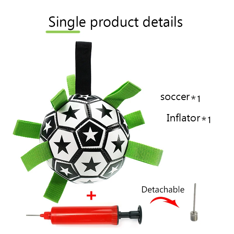Custom Interactive Dog Floating Chew Football Toy Soccer Ball With Grab Tabs Pump For Dogs Buy
