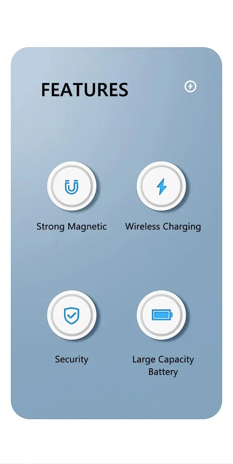 Mini Magnetic 10000mAh Power Bank 20W PD Fast Wireless Charging Portable Charger for iPhone 14/13/12/Mini/Pro/Pro Max