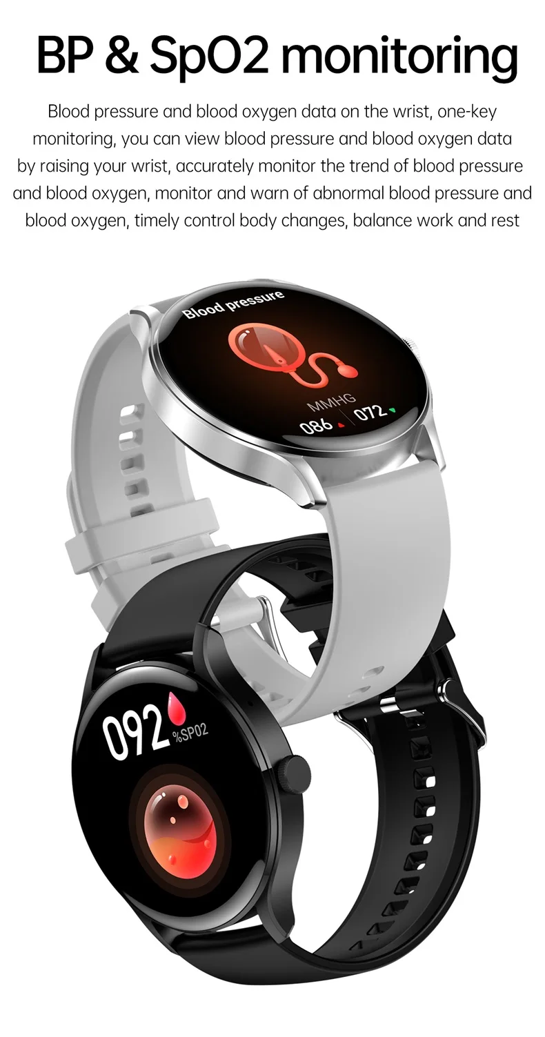 New Fashion Women HK33 Smart Watch for Lady 1.28" HD Round Display Health Monitor BT Call NFC Sport Reloj Smartwatch (16).jpg