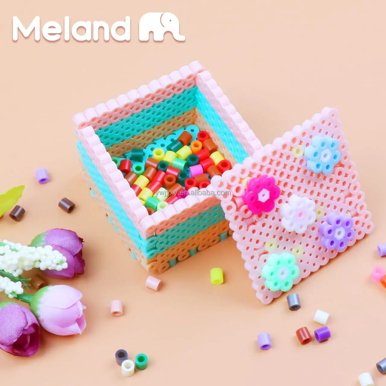 5200 Fuse Bead Set For Kids 5mm 24 Colors Iron Hama Compatible Kit Kids