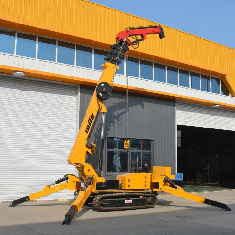 Aerial Work Spider Crane  Portable Floor Hydraulic Small Crane for Warehouse Construction Lifting Equipment Mini Hoist Cranes