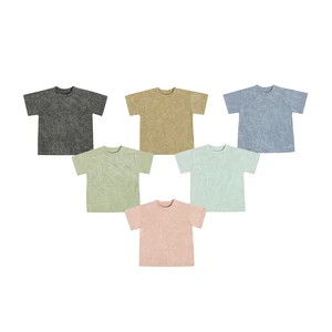 New Arrival Color Children Knit Top Baby Girls Oversize Pullover Short Sleeve Kids Winter Custom Plain Top