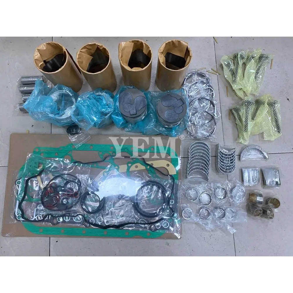For Mitsubishi 4M40 Engine Cylinder Liner Kit With Full Gasket Kit Engine Bearings Set Valves Excavator Engine Parts 2