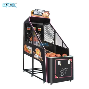 Coin Operated Basketball Machine Adults Play Games Crazy Shoot Ball Apex Hoops Basketball Arcade Redemption Game Machine