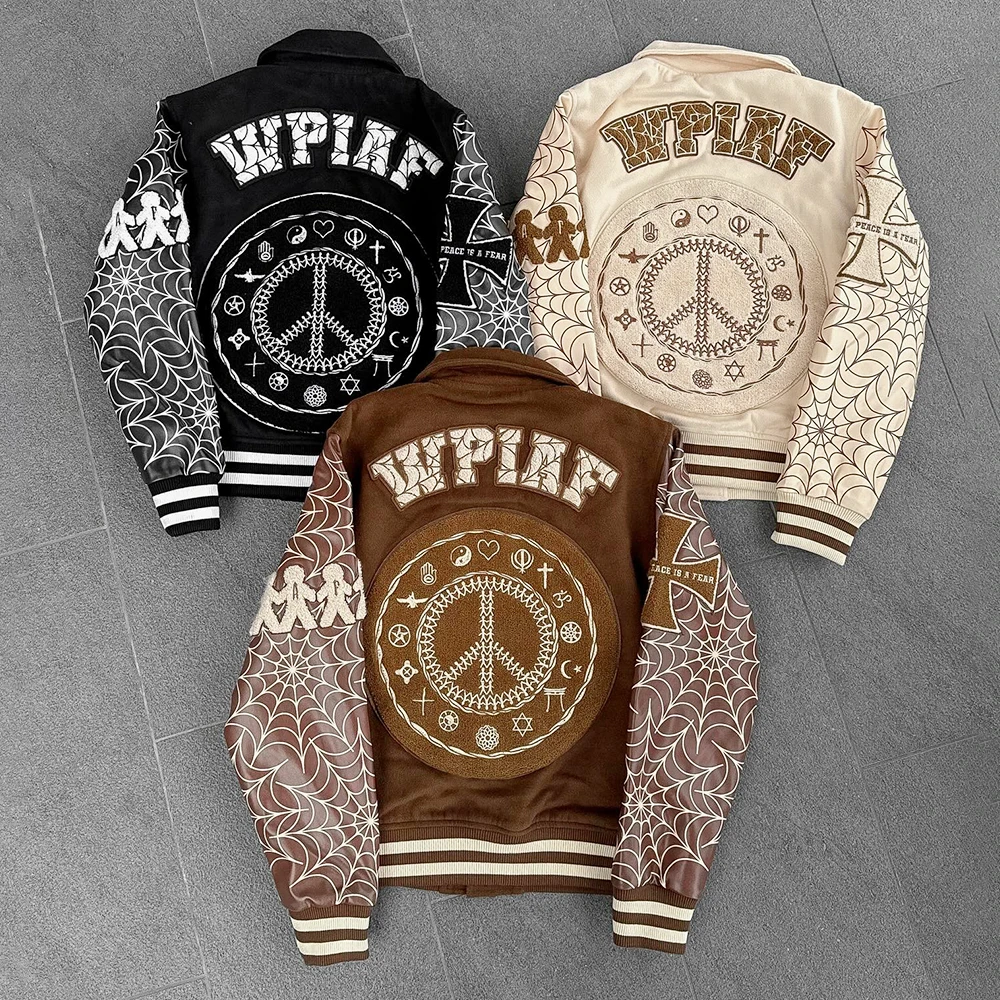 DCY Wax Canvas Jacket 100% Leather Coat/jacket Polka Dot Jacket Graffiti Jacket