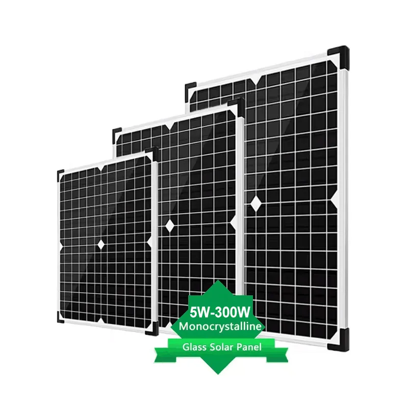 A Grade Mono Small Solar Panel 12v 18v 5w 10w 20w 30w 40w 50w 80 100w 150w Monocrystalline Mini Solar Panel for Light Fan Camera