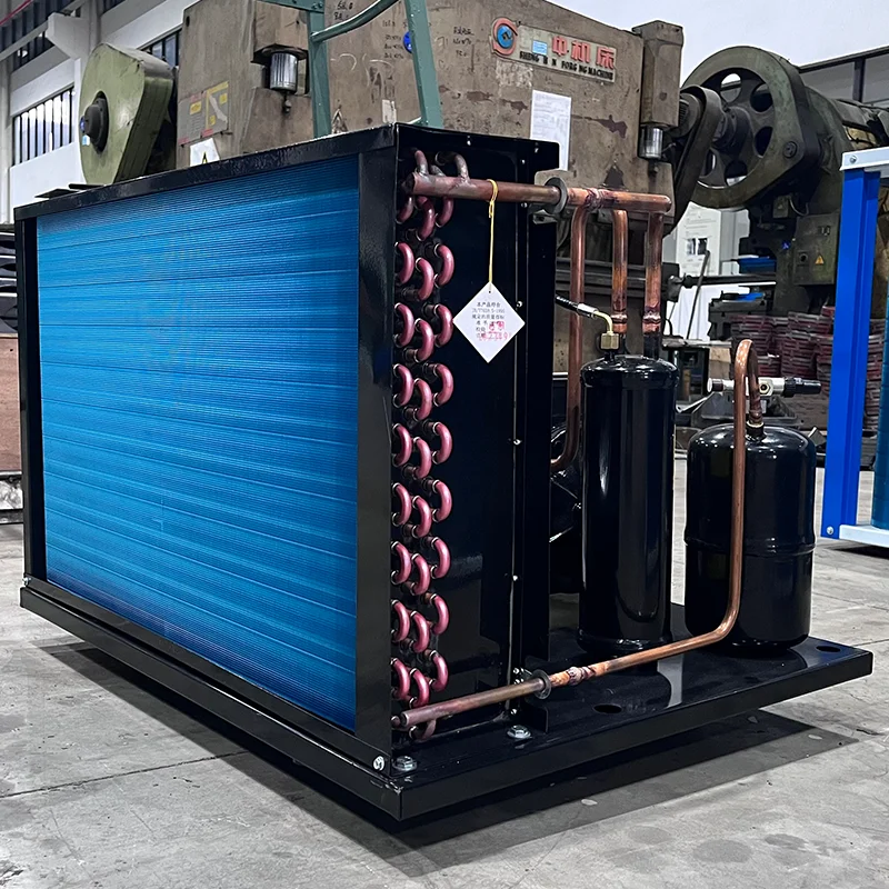 Aoxin Refrigeration R22, R404a 3HP-50HP  Medium and High Temperature Air Cooled Compressor Condensing Unit