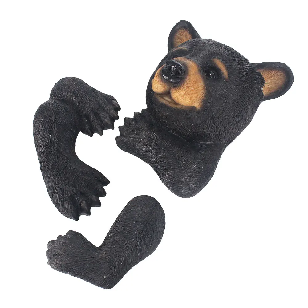 BestGiftEver Black Bear on A Tree - Garden Decor/Yard Decorative Sculpture/Baby Bear Cub Tree Hugger Statue