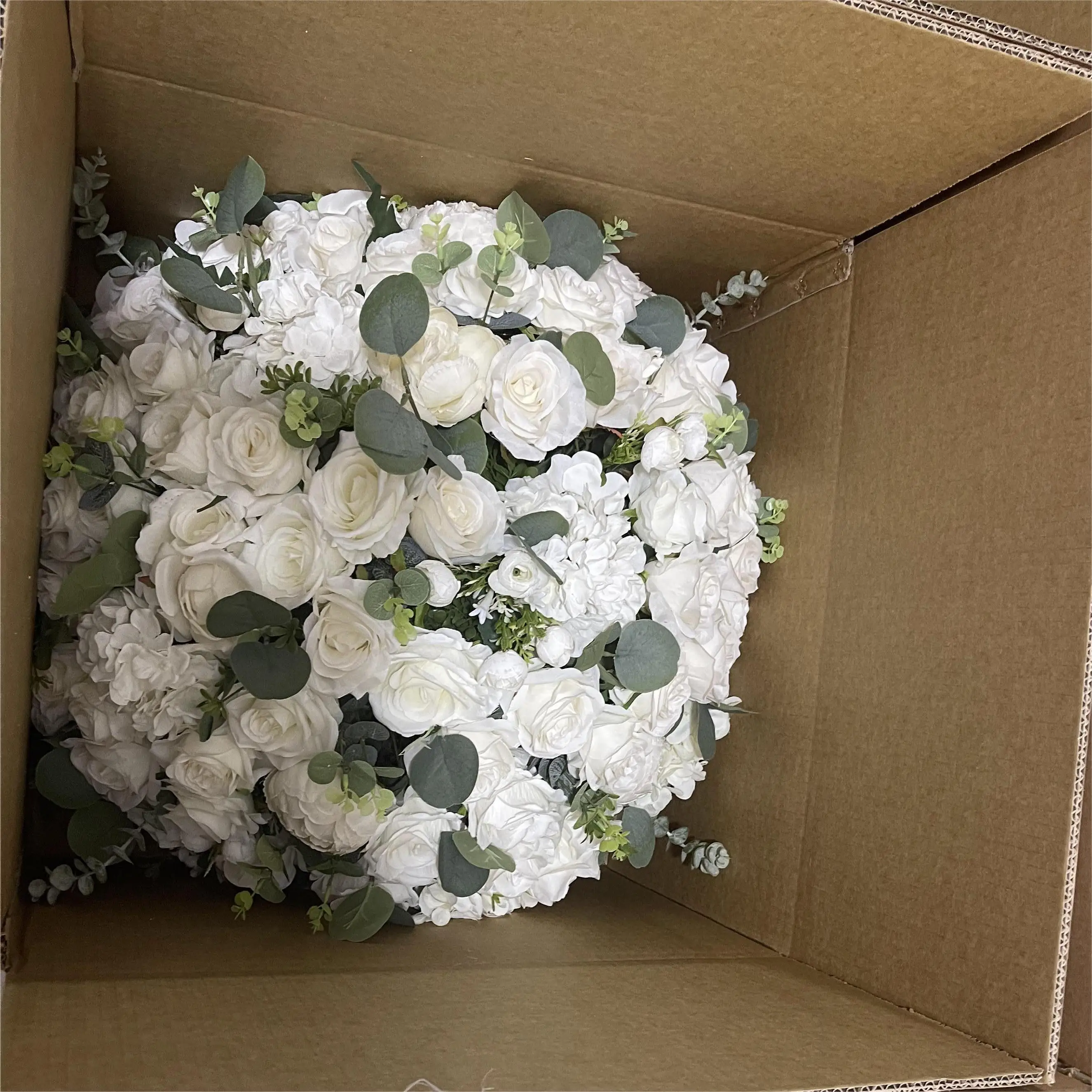 Ifg White Silk Hanging Flower Ball Wedding Centerpieces Buy Flower