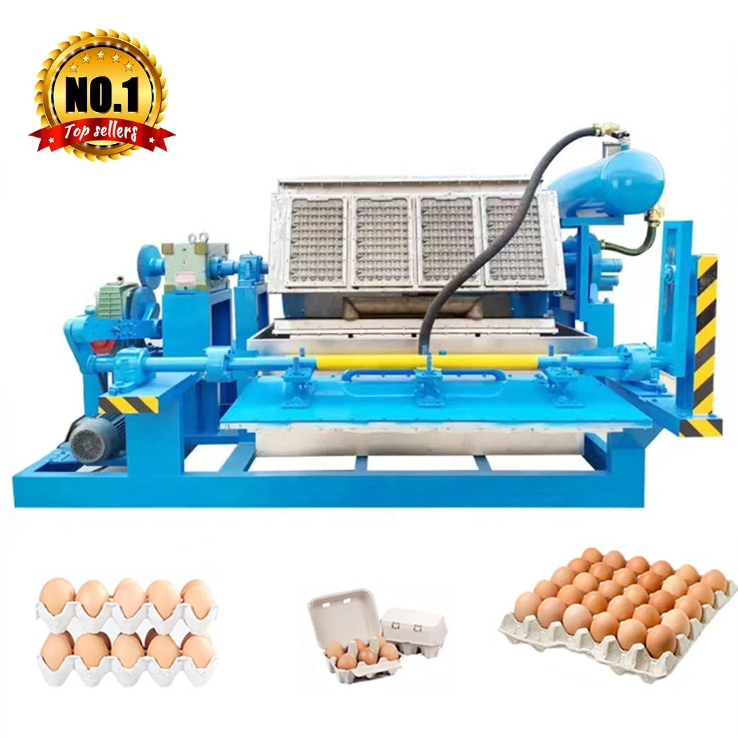 High Efficiency Small Paper Recycling Machine Egg Tray Automatic Egg Tray Machine With Hot Press Machine