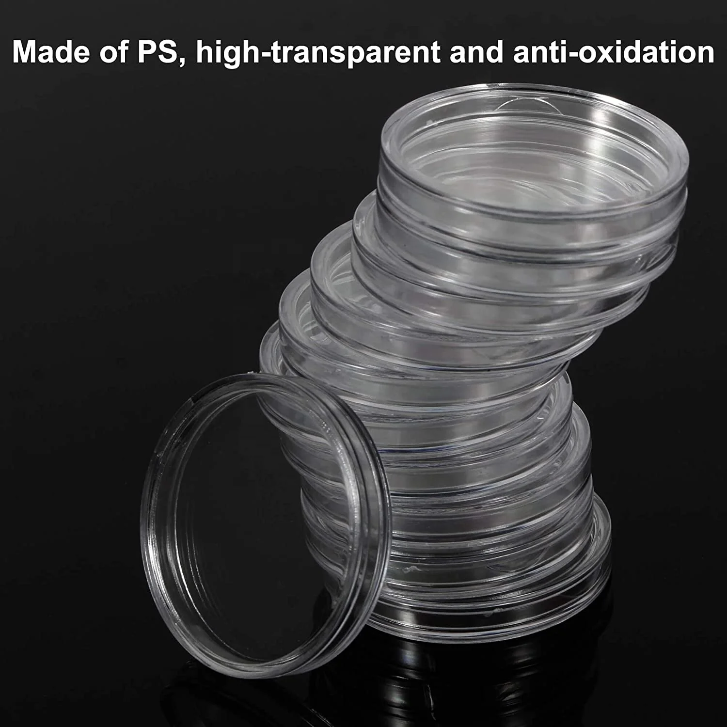 NO.12503-100 Pièces 30mm Capsules De Pièces De Monnaie Capsules De - Foto 7