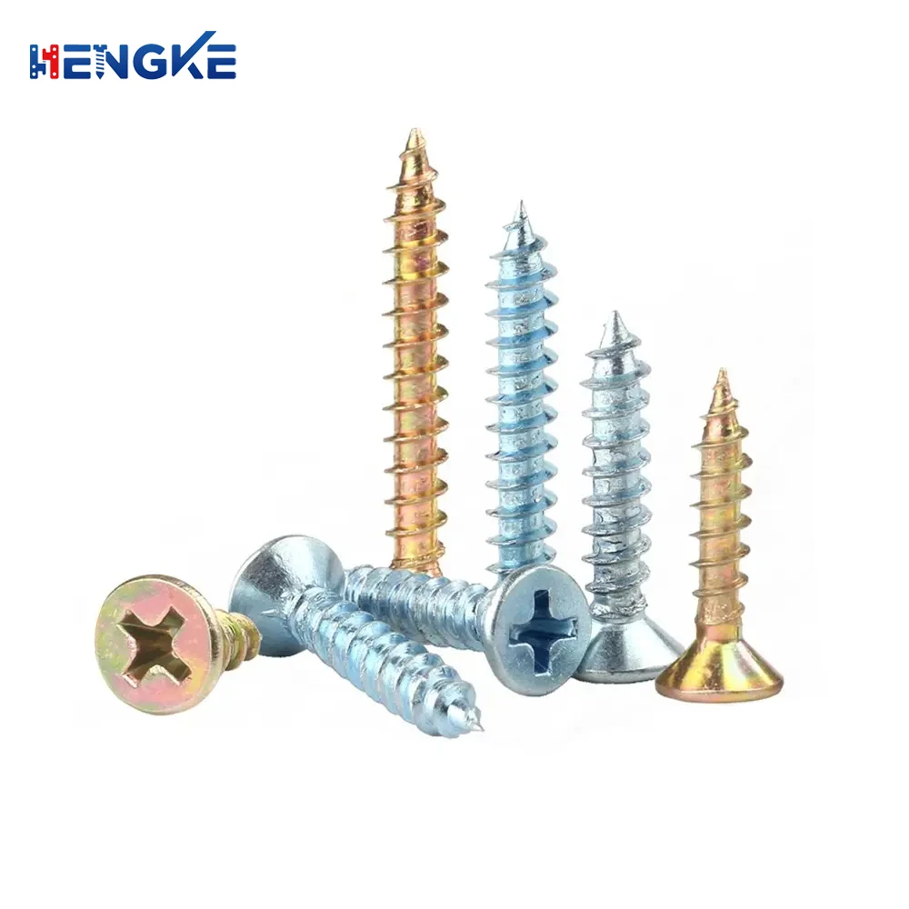 Zincum Anodium Contrafossatum Biceps Caput Sui Ipsius Percutientis Vissiculi 70mm 80mm 100mm Mensura Metrica pro Tabula Trabum et Tabula Lignea