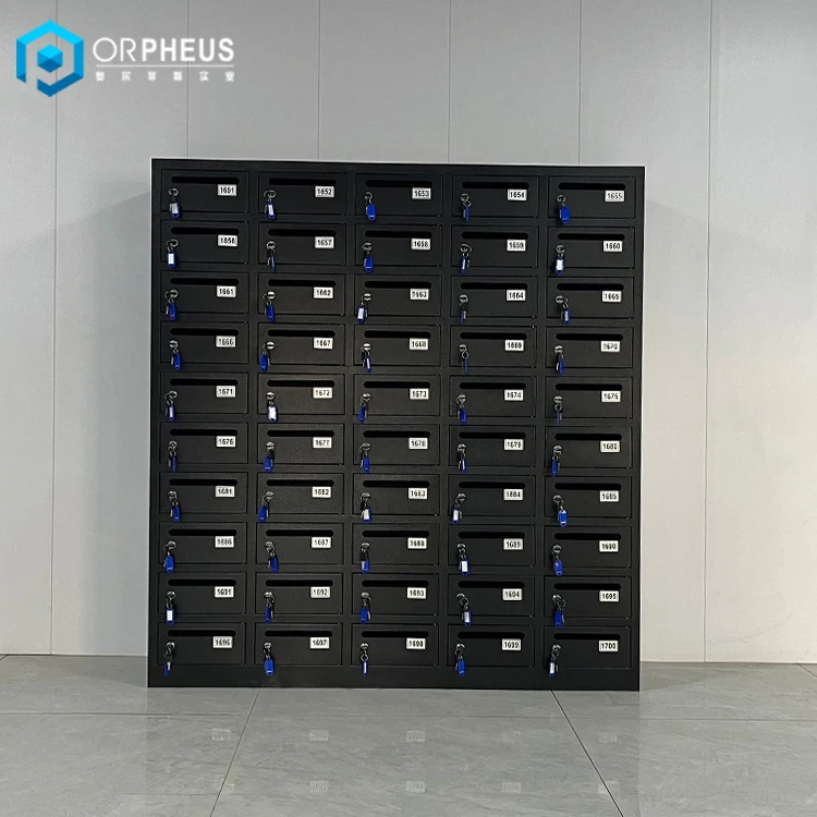 CBU USPS Boxes 50 Tenant Door Front Load Metal Cluster Unit Briefkasten Steel Commercial Mailboxes for Apartment Building