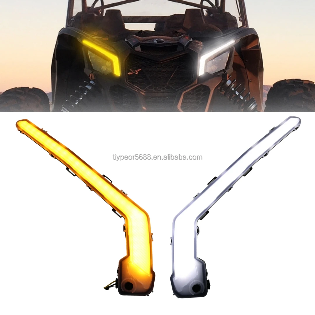 product tiypeor dynamic signature turn signal light led flowing eyebrow lights for can am maverick x3 turbo r xrc 2017 2018-2
