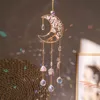 Árbol de la vida de fluorita con baño electrolítico y efecto luz de luna.