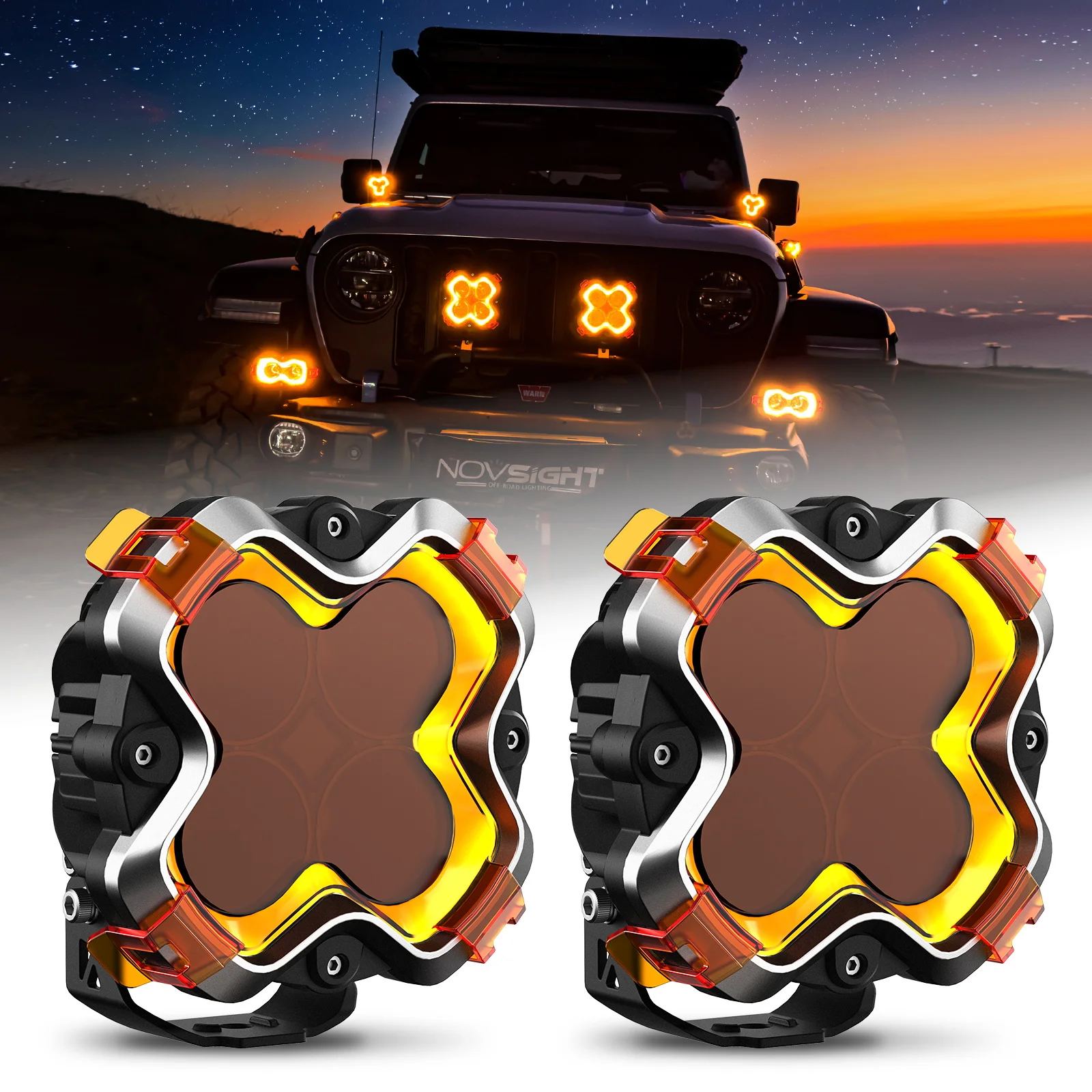 Novsight Novsight Newest Design Halo Series Off Road Lights UTV