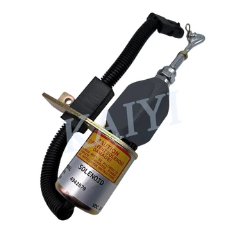 Excavator Part Fuel Stop Solenoid Valve 4942879 Diesel Engine Fuel Pump Solenoid for CUMMINS 6CT