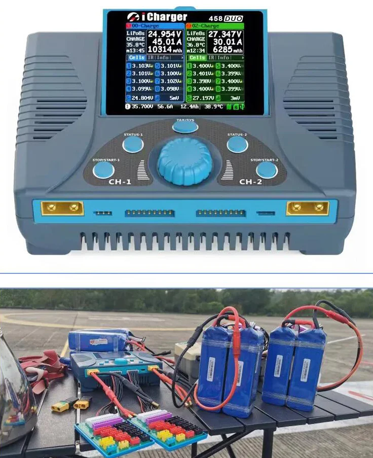 Icharger 458 Duo - High Power, Multi-Function Battery Charger