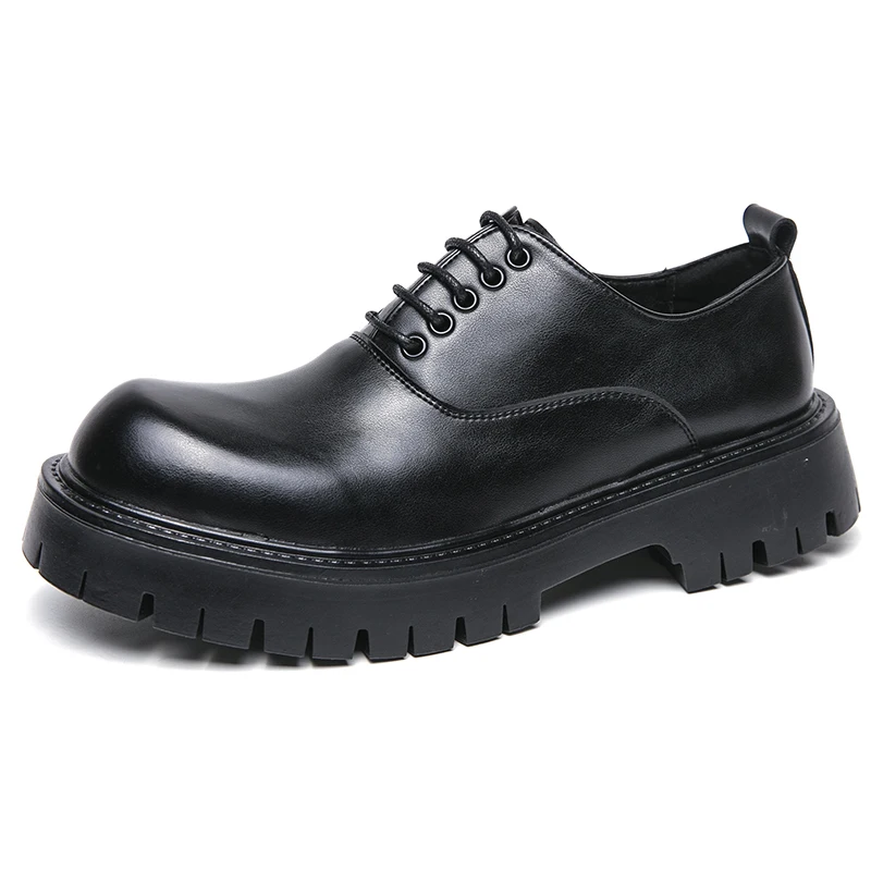 Comfortable Black Patent Leather Formal Lace-up Shoes For Men - Office & Wedding| Min Order 1 ct
