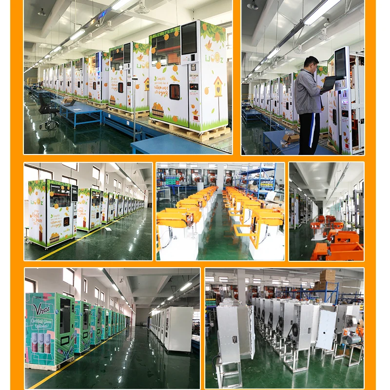 Fully Automatic Natural Fruit Juice Dispenser Fresh Lemon Orange Juice and Fresh Squeezed Orange Juice Vending Machine