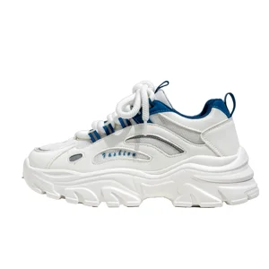 Mesh Rubber Thick Soled Casual Shoes Fashion Trend for Student and Teenager