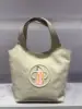 Piccolo piatto blu borsa-bianco latte