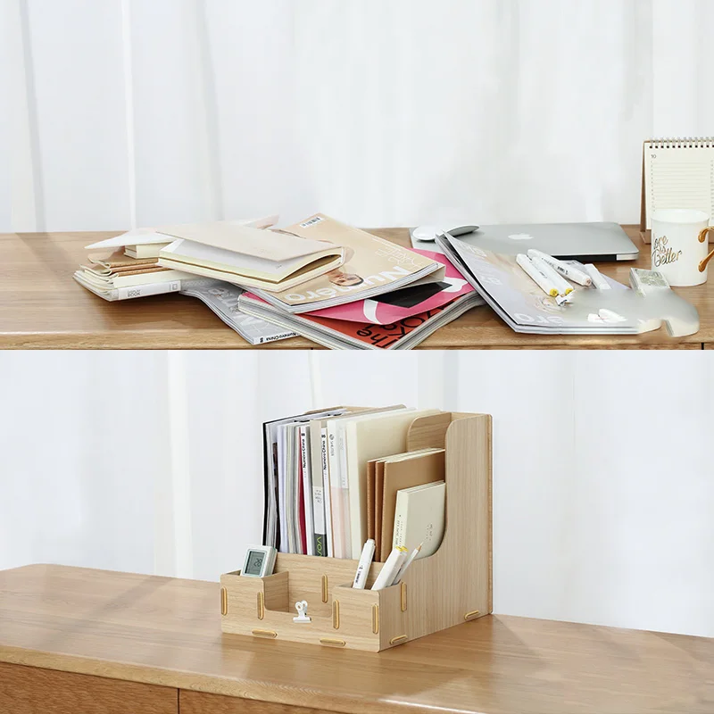 Folder Receiving Box Desktop Information Office Desk Document Shelf Office Student Document Receiving Office Storage Shelf