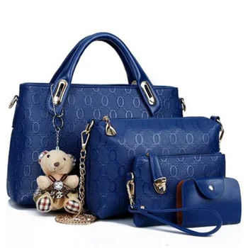 Tote designer handbags sets ladies handbags women bags pu leather Shoulder handbag for women custom
