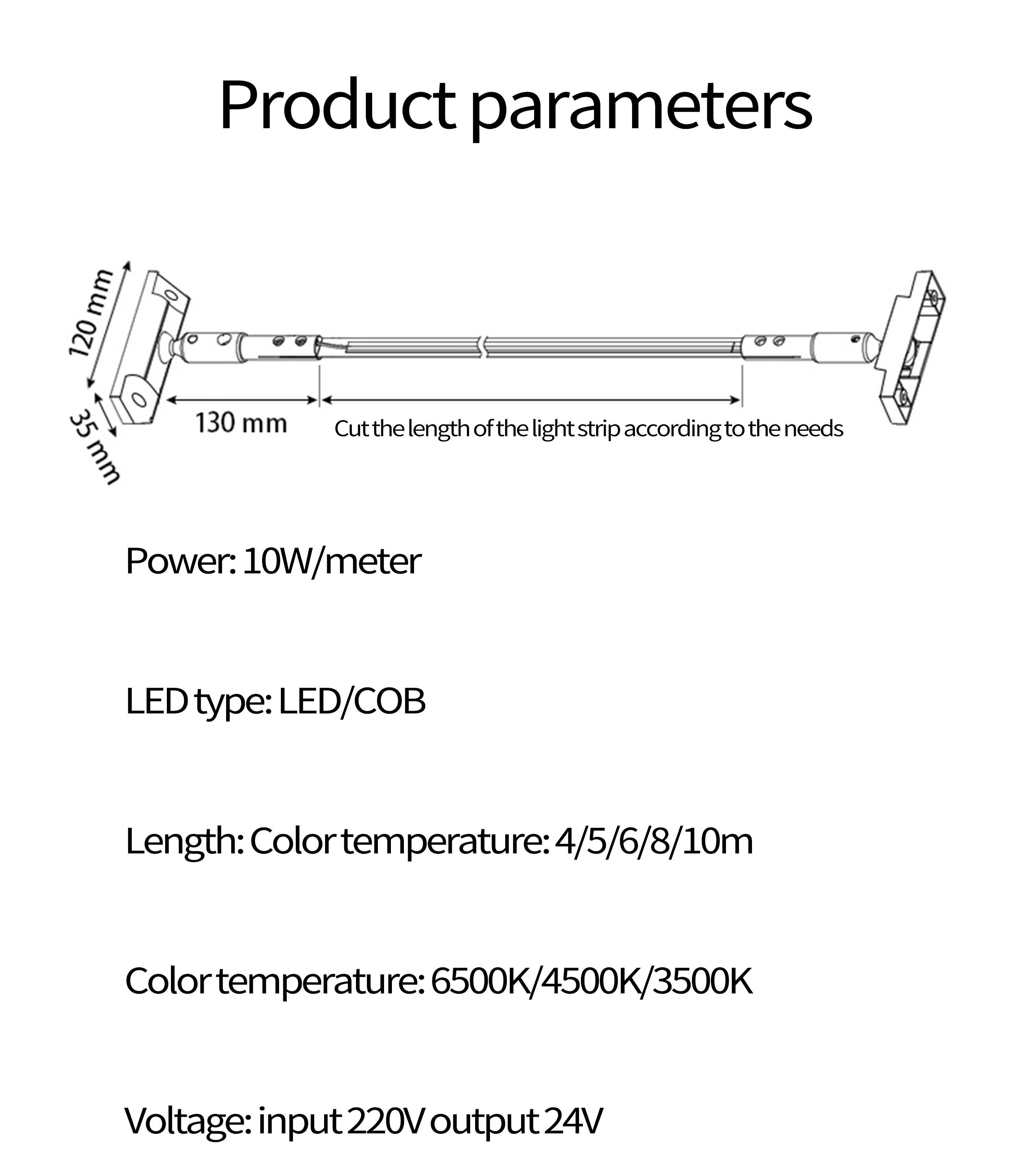 DIY Minimalist Skyline Linear Light Sconce LED Wall Washer