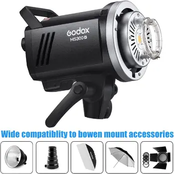 Godox MS300V 300W 2.4G Built-in Wireless Receiver Lightweight Compact and Durable Studio Flash detail image
